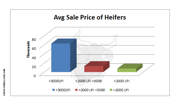 Average Sale Price of Heifers