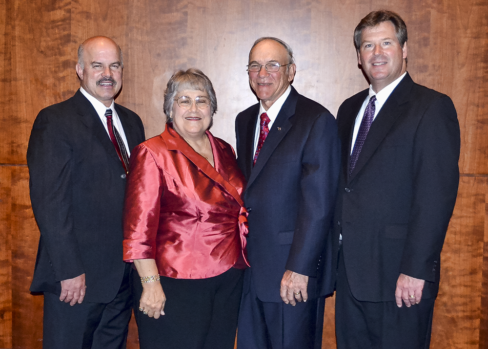 Chuck is very proud to represent Holstein USA.  Seen here with 2011 Distinguished Leadership Award Recipient L-R: Holstein USA President Chuck Worden, Judy and Charles Iager, and Holstein USA CEO John M. Meyer