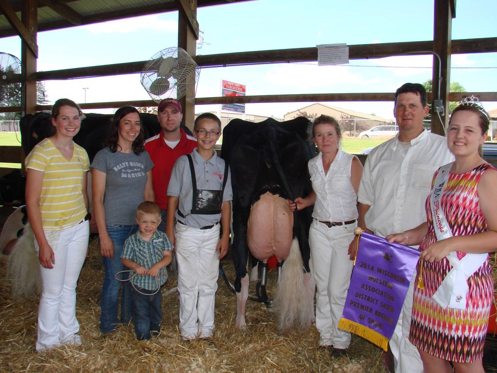 Premier Breeder of the 2014 District 5 Holstein Show - Rosedale Genetics, Ltd of Oxford, Wis.!