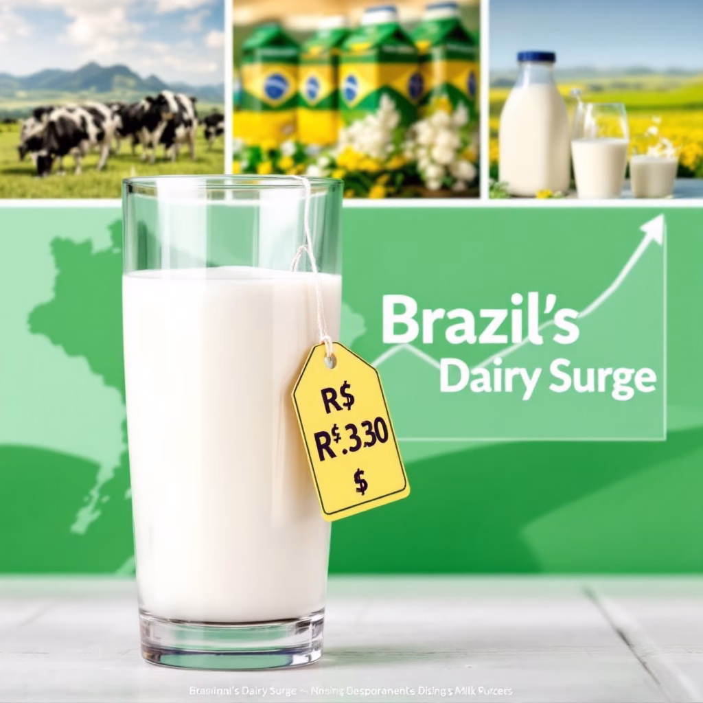 Brazil dairy prices, UHT milk demand, dairy farmer profitability, milk market challenges, dairy product inflation
