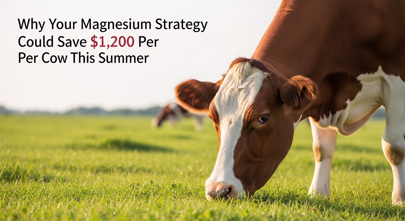 heat stress dairy cattle, magnesium supplementation, dairy farm profitability, milk production efficiency, precision dairy nutrition