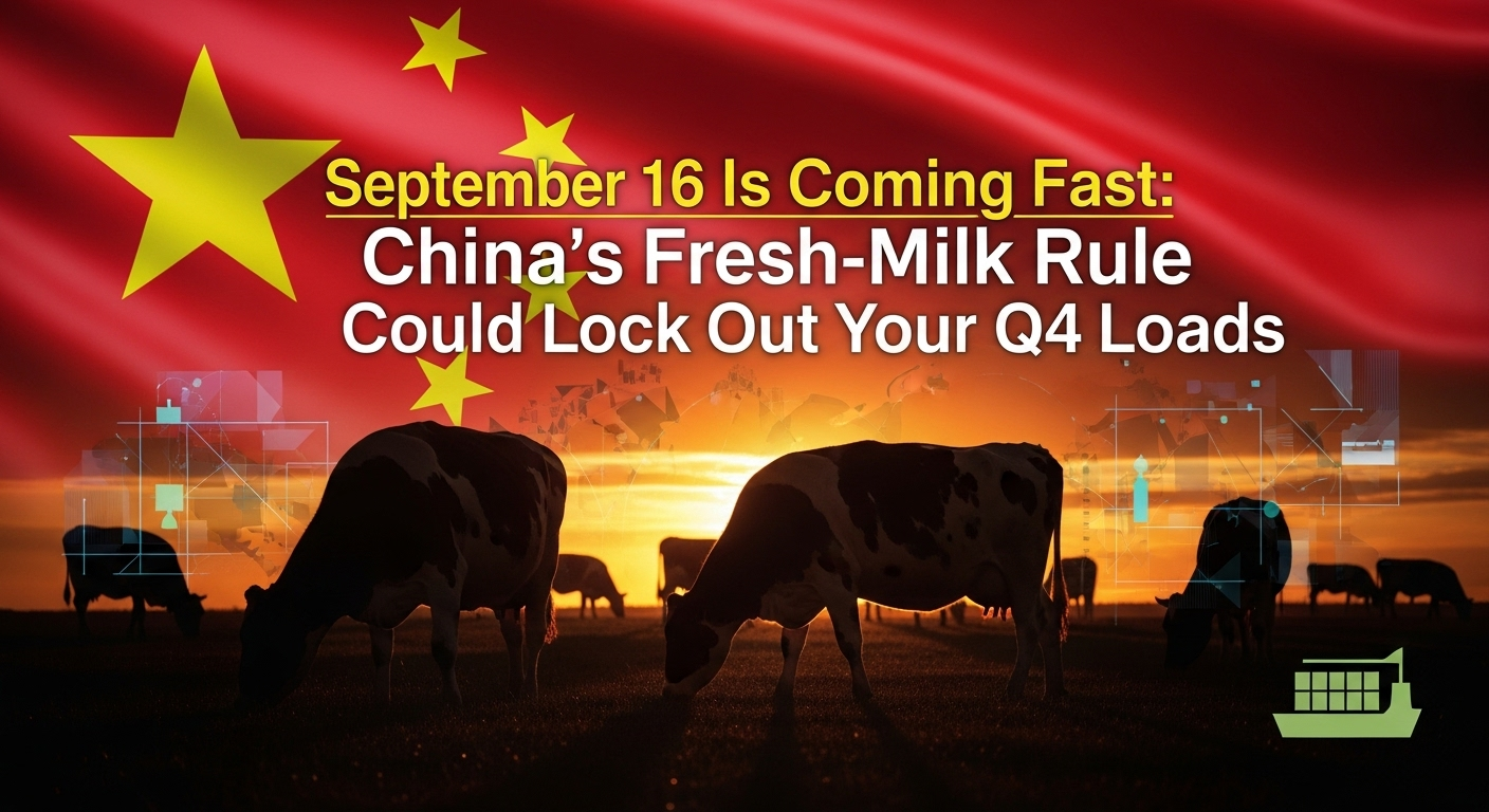 China dairy market, dairy exports, UHT milk, dairy compliance, dairy profitability