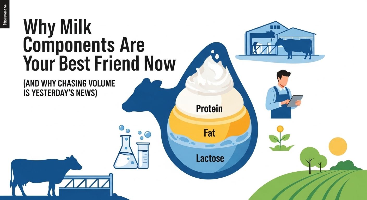 milk components, dairy profitability, genomic testing, farm risk management, dairy market trends