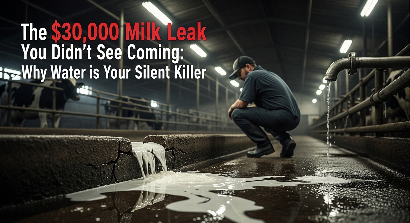 dairy water quality, dairy farm profitability, cow water intake, milk production, herd management