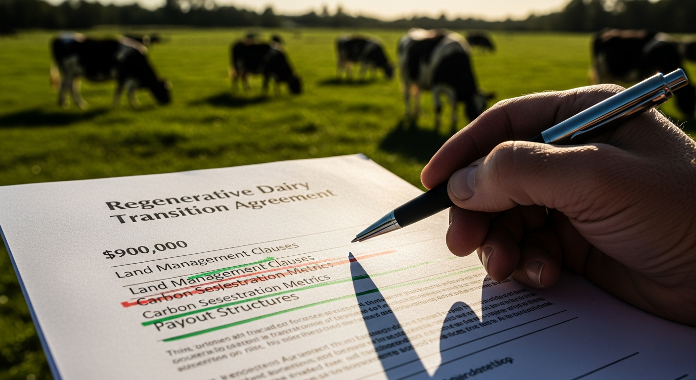 Regenerative dairy contracts