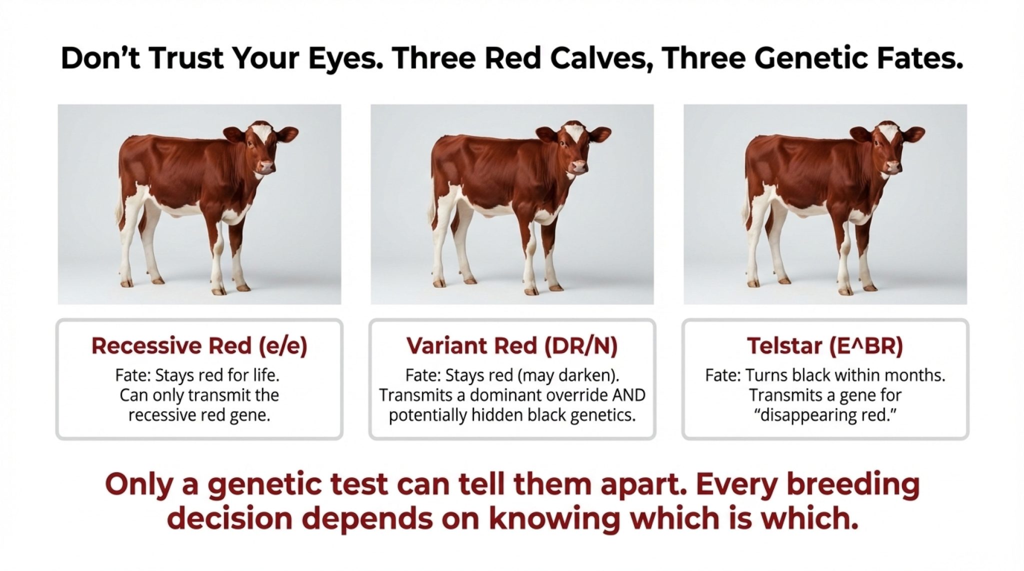 Outcome: Born red, turn black within 2-6 months What’s happening ...