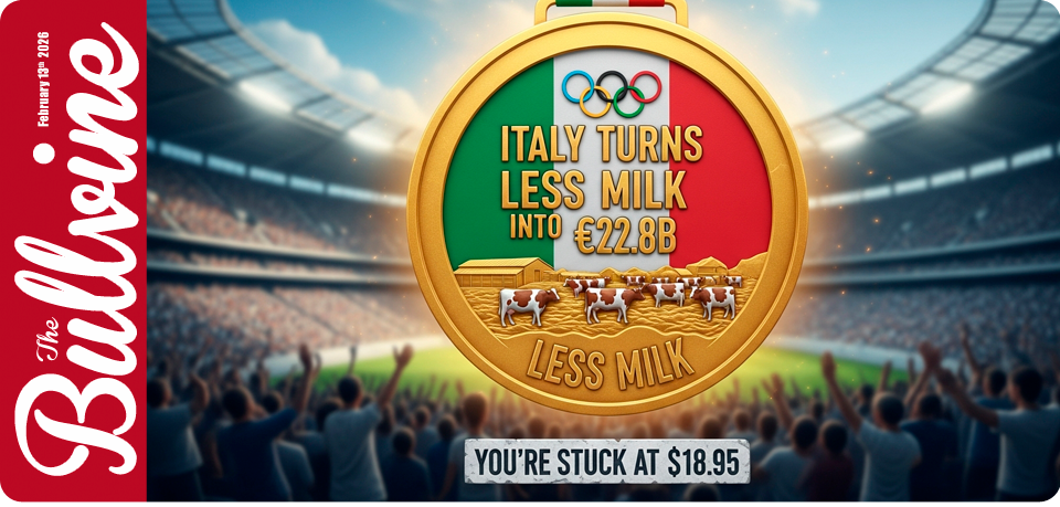 Gold Medal Margins: Italy Turns Less Milk into €22&hellip;