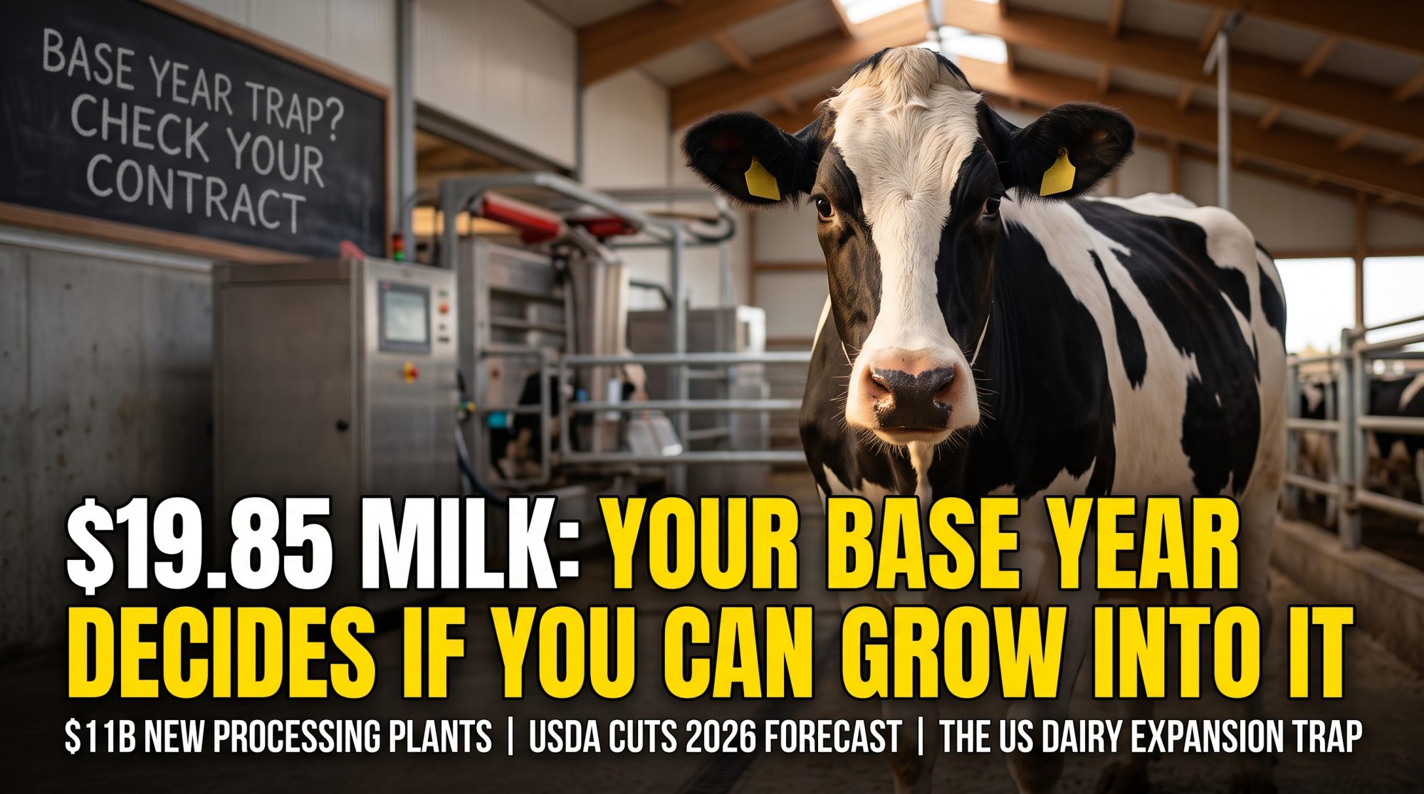 milk price forecast 2026