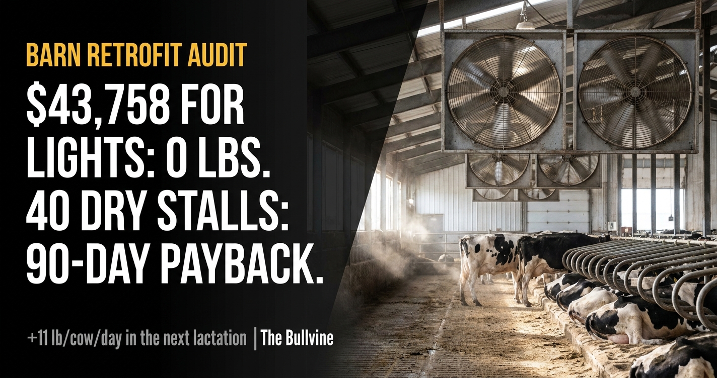 dry cow cooling payback